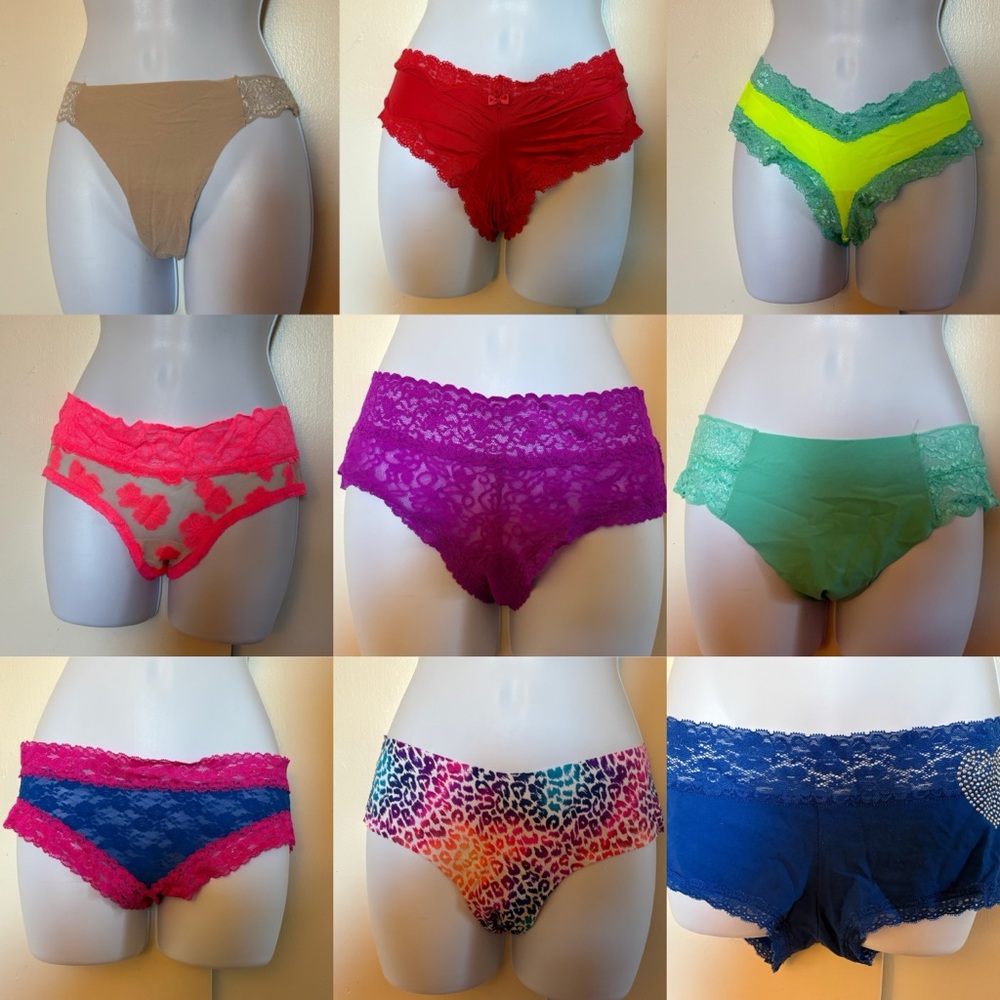 Victoria's Secret Colorful Lace Panties Set